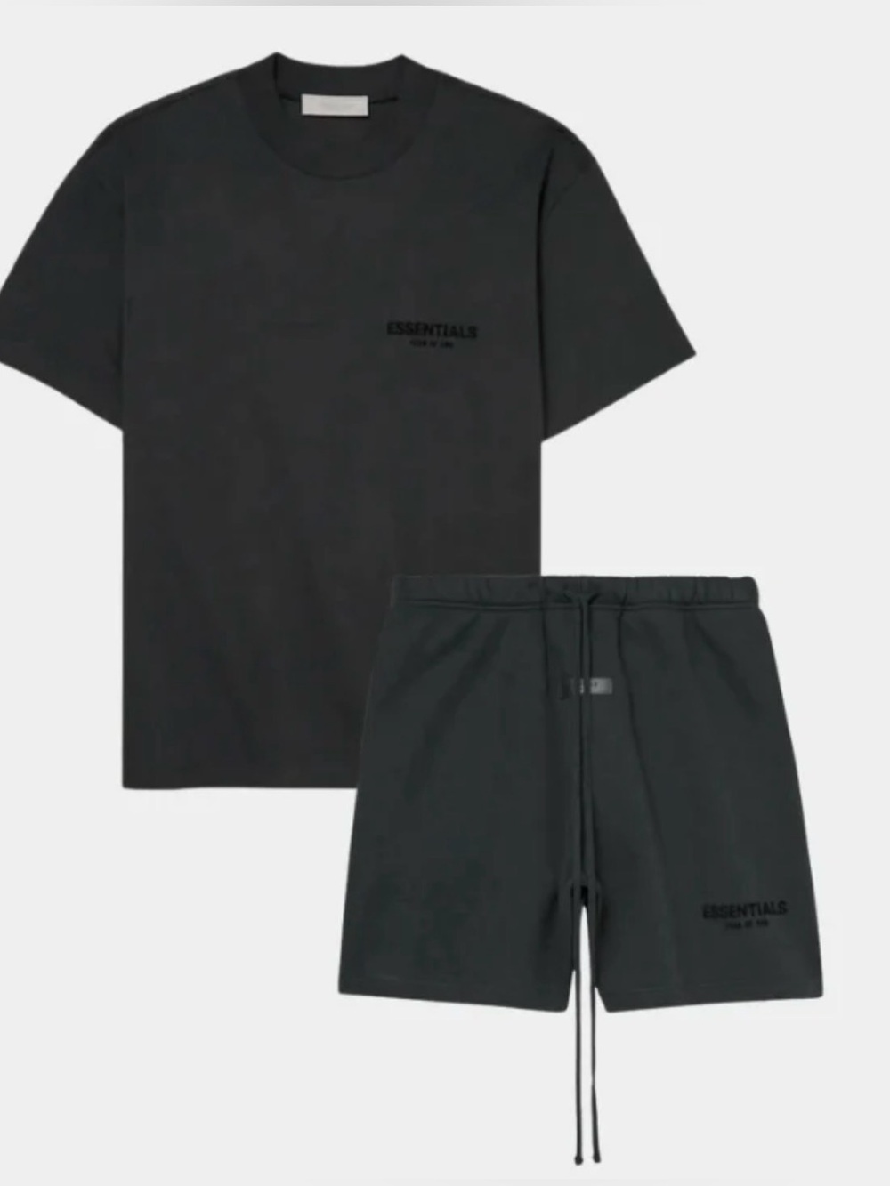ESSENTIALS FEAR OF GOD Stretch Limo T-Shirt +  Sweat Shorts